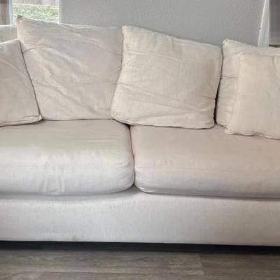 White Sofa by Pottery Barn 