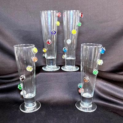 Decorative Tall Beer Glasses