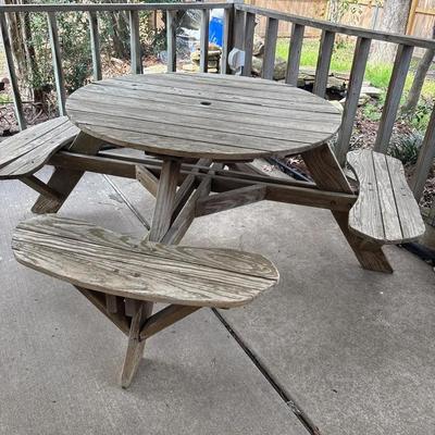 Wooden Picnic Table 