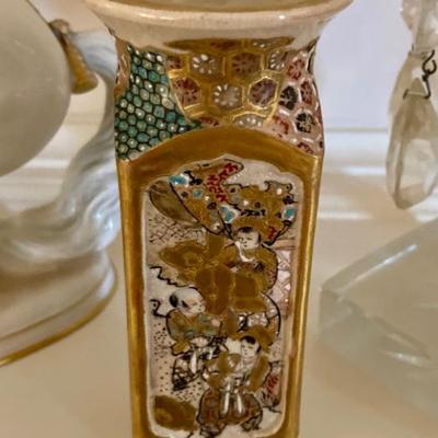 Meiji era 5” Japanese Satsuma vase