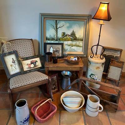 Country Folk & Primitive Decor – Butter Churn, Farmhouse Style Decor & Pottery
