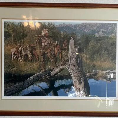 “The Free Trapper” By Paul Calle, Framed Print