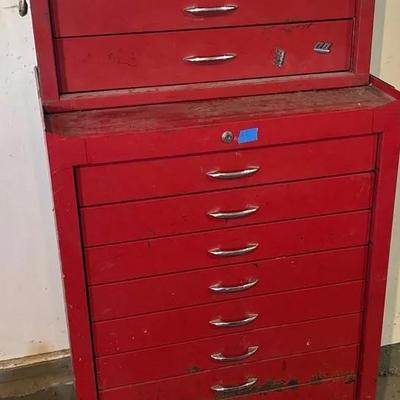 Waterloo Red Tool Cabinet W/ Tools