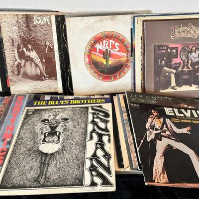 47 Rock Records Circa 1970s & 80s Incl. Eurythmics, Foghat, Youngbloods, Outlaws, Etc.