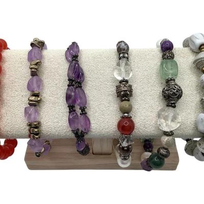 Six Beaded Bracelets 