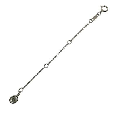 14K White Gold And Cubic Zirconia Charm 