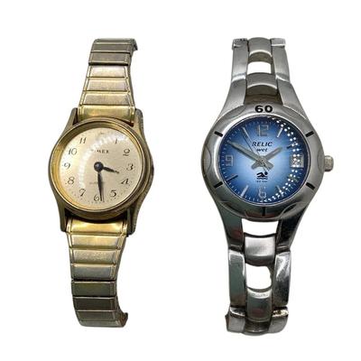 Pair Of Ladies Watches- Timex And Relic 
