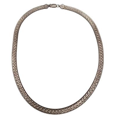 Milor Silver Reversible Necklace 
