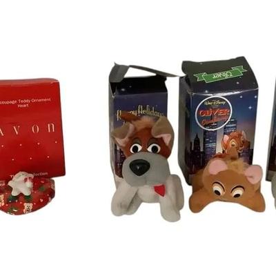 Five Vintage Collectible Ornaments 