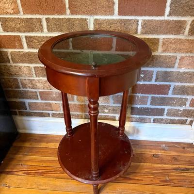 Vintage Display Top Side Table