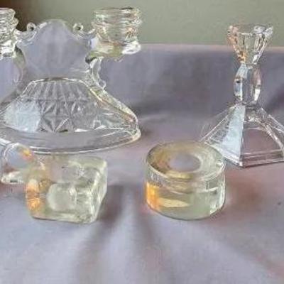 Candle Holder Lot - 6pc