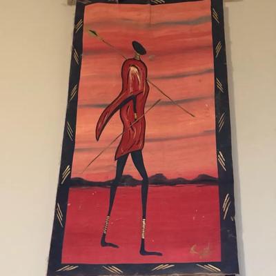 Maasai Warrior Tapestry