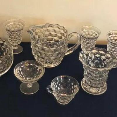 Vintage Fostoria Glass Lot#2 - 10pc