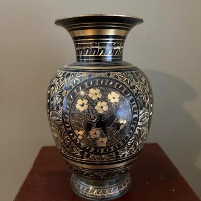 Vintage Large Brass Vase