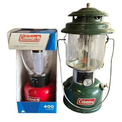 Set Of Two Coleman Camping Lanterns