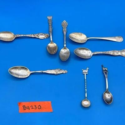 BU230 Sterling Silver Vintage Collectible Spoons 