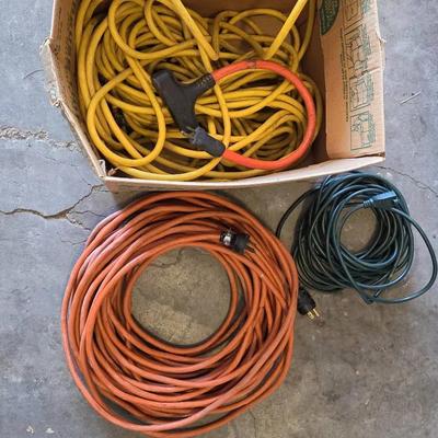 Two Heavy Gauge Extension Cords And One Other
