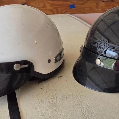 Set Of 2 Harley Davidson Motorcycle Helmets