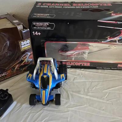 3 Channel Helicopter & Street Savage Radio Control Stunt Vehicle 