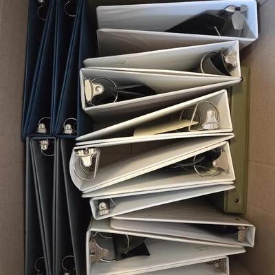 Office Lot With Binders, Portable File Box & Other Items!