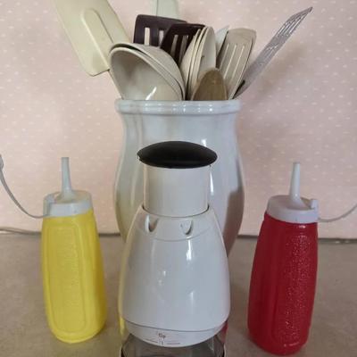 Kitchen Utensils, Chopper, Mustard And Ketchup 