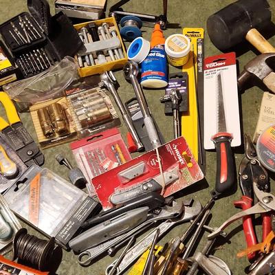 Stud Finders, Mallet, Drill Bits, Hammers, Screwdrivers, Sockets, Rachet