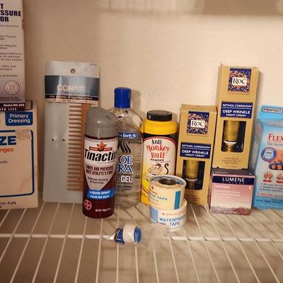 Men's Hair Dye, Wrist Blood Pressure Monitor (Appears New) & Items Pictured On Shelf