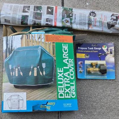 Mystery Lot Tank Gauge, BBQ Grill Cover, Landscape Fabric