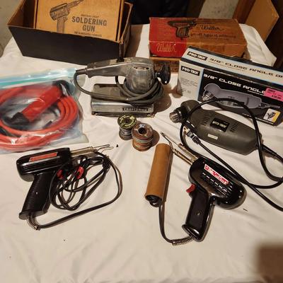 Soldering Guns, Sander, Close Angel Drill