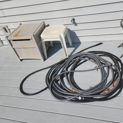 Hose, Hose Reel & Plastic Tables