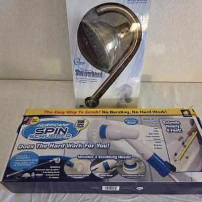 Corego Rainforest Showerhead & Hurricane Spin Scrubber