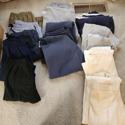 Men's Size Medium PJ Bottoms, Sweat Suits, & Long John Sets Size Medium