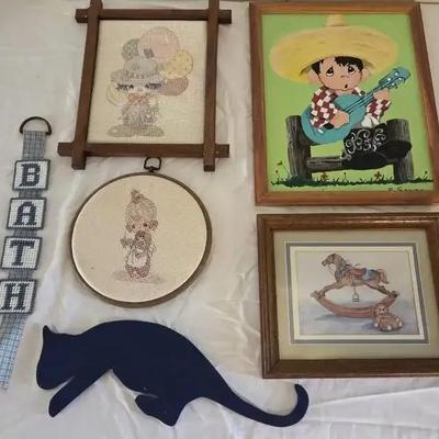 Precious Moments Counted Cross-Stitch & Other Artwork
