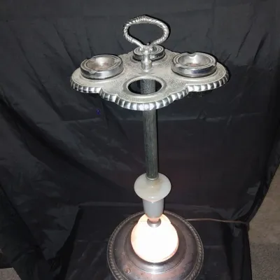 Sale Photo Thumbnail #293: MEASURES APPROX. 24" TALL, ONE MISSING ASHTRAY