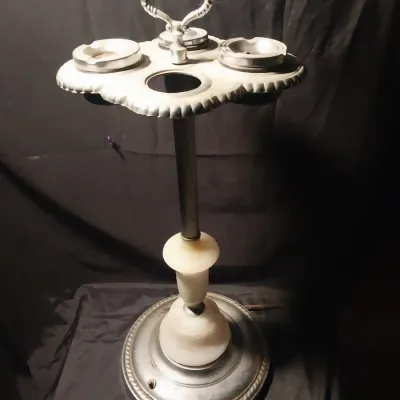 Sale Photo Thumbnail #291: MEASURES APPROX. 24" TALL, ONE MISSING ASHTRAY