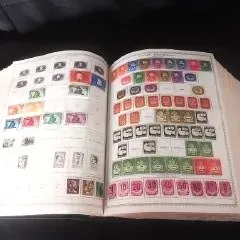 Sale Photo Thumbnail #121: HUGE ALBUM WITH MANY PAGES FILLED WITH STAMPS, MANY NOT. CONTAINER PACKED WITH STAMPS TO BE PUT INTO ALBUM A MUST HAVE FOR BEGINNERS AND LONG TIME COLLECTORS