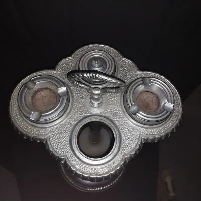 Sale Photo Thumbnail #294: MEASURES APPROX. 24" TALL, ONE MISSING ASHTRAY