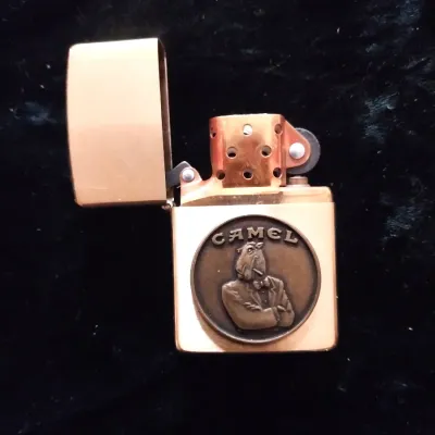 Sale Photo Thumbnail #11: JOE CAMEL TUXEDO MEDALLION, ALL BRASS NEW NEVER USED IN ORIGINAL CASE VERY NICE