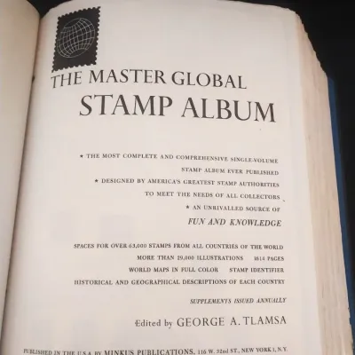 Sale Photo Thumbnail #117: HUGE ALBUM WITH MANY PAGES FILLED WITH STAMPS, MANY NOT. CONTAINER PACKED WITH STAMPS TO BE PUT INTO ALBUM A MUST HAVE FOR BEGINNERS AND LONG TIME COLLECTORS