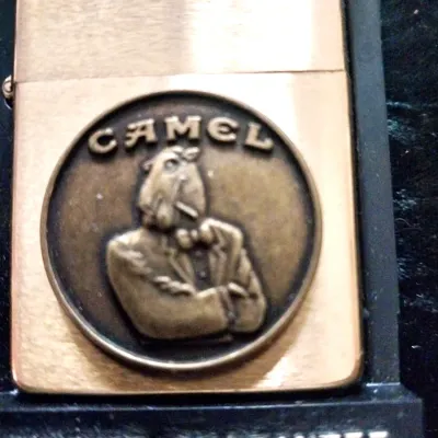 Sale Photo Thumbnail #10: JOE CAMEL TUXEDO MEDALLION, ALL BRASS NEW NEVER USED IN ORIGINAL CASE VERY NICE