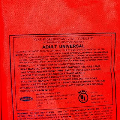 3 Adult Type II USCG Coast Guard Approved Life Vests / Jackets NEW.