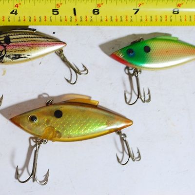 Lot of 3 Original Rat-L-Trap 3/8 oz. GREAT FISH-CATCHING LURES! (Gav4)