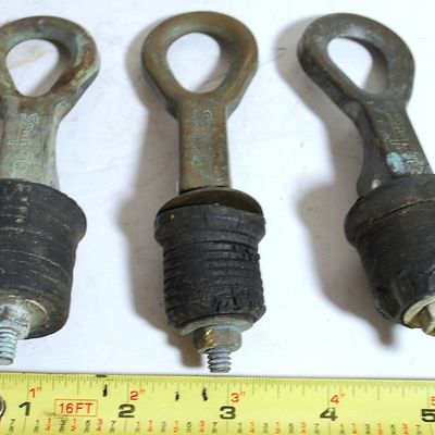Lot of 3 Large Boat Plugs ALL SELLING TOGETHER FOR 1 MONEY (Uvh6)