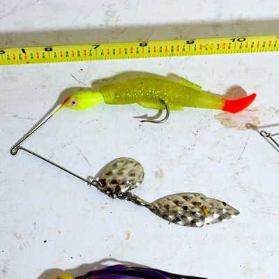 Lot of 6 Spinner Baits Various Types ALL FOR 1 MONEY! (Cam5)