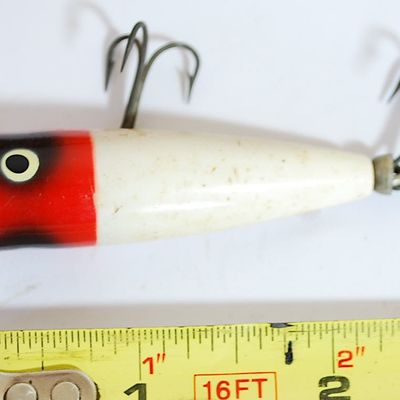 Lot of 2 Vintage Fishing Lures Arbogast SPUTTERBUG and Heddon TINY CHUGGER (Jbs4)