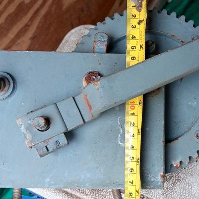 Large Heavy-Duty Boat Trailer Hand Crank Winch w/ Strap & Shackle
