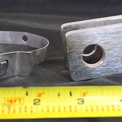 Stainless Steel Boat Bracket & Stainless Steel Clamp Strap / Mount w/ Quick Release Latch (Pal3)