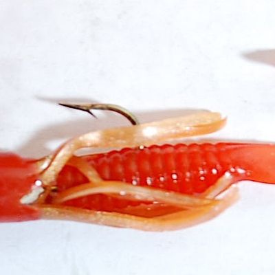 Lot of Tiny Tubi and Grub Jigs & Jigheads in 2-Sided Tackle Box ALL FOR 1 MONEY (Cce45)