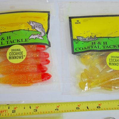 Lot of 27 NEW H&H Coastal Tackle Cocahoe Soft Jigs and 6 Misc. Jig Lead Heads (Mek4)