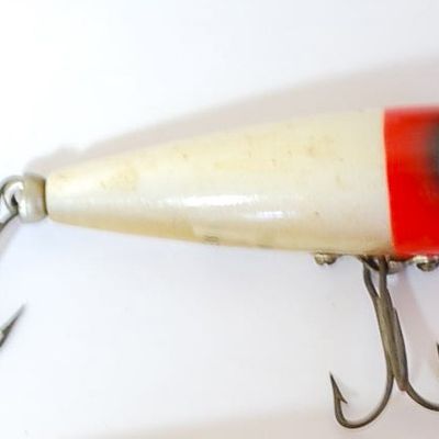 Lot of 2 Vintage Fishing Lures Arbogast SPUTTERBUG and Heddon TINY CHUGGER (Jbs4)